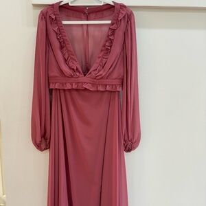 Dessy - LB015 - 12 - Rosewood Bridesmaid Dress